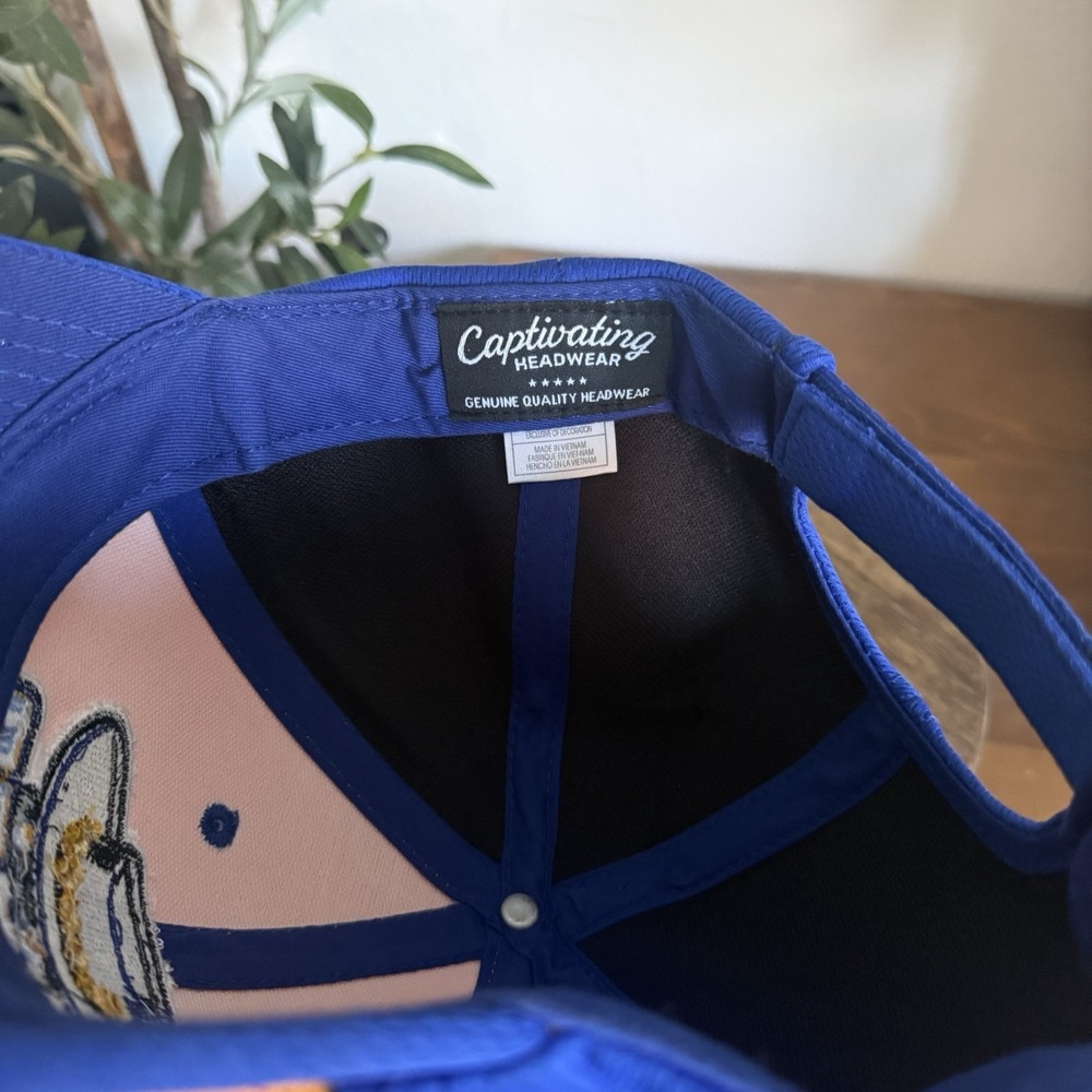 UCSB Santa Barbara Gauchos Dad Hat Baseball Cap Gold Blue Embroidered Logo OSFM - Picture 5 of 11